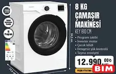 KEYSMART 8 KG ÇAMAŞIR MAKİNESİ KEY 810 CM